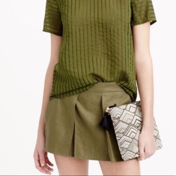 J. Crew Pants - J. Crew Linen Crossover Short 0